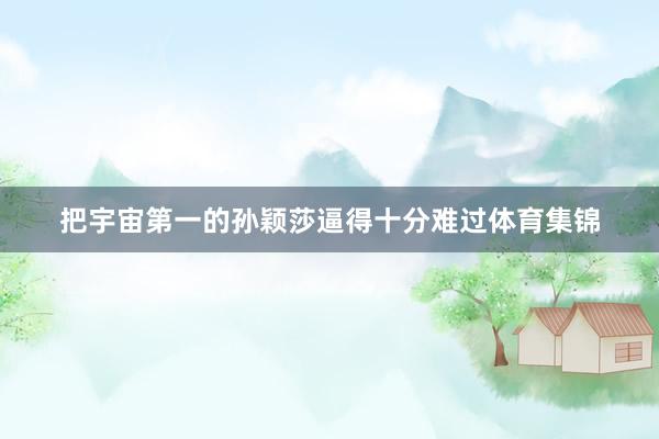 把宇宙第一的孙颖莎逼得十分难过体育集锦