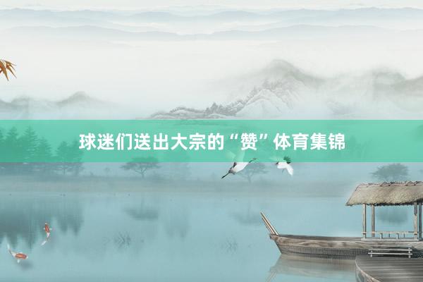 球迷们送出大宗的“赞”体育集锦
