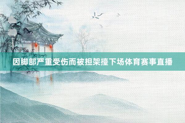 因脚部严重受伤而被担架擡下场体育赛事直播