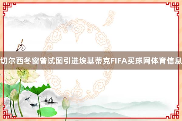 切尔西冬窗曾试图引进埃基蒂克FIFA买球网体育信息