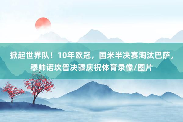 掀起世界队！10年欧冠，国米半决赛淘汰巴萨，穆帅诺坎普决骤庆祝体育录像/图片