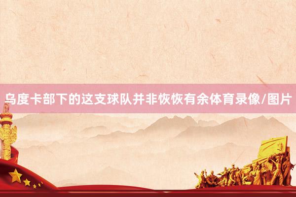 乌度卡部下的这支球队并非恢恢有余体育录像/图片