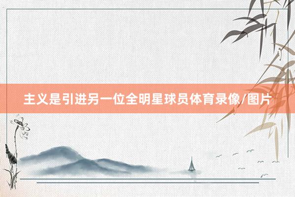 主义是引进另一位全明星球员体育录像/图片