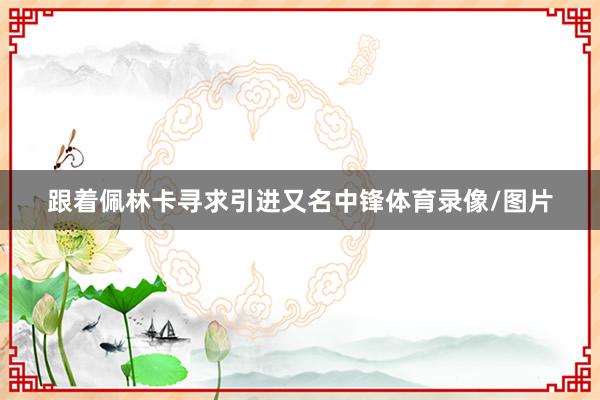 跟着佩林卡寻求引进又名中锋体育录像/图片