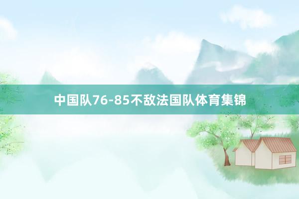 中国队76-85不敌法国队体育集锦