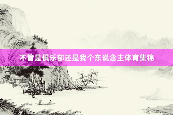 不管是俱乐部还是我个东说念主体育集锦