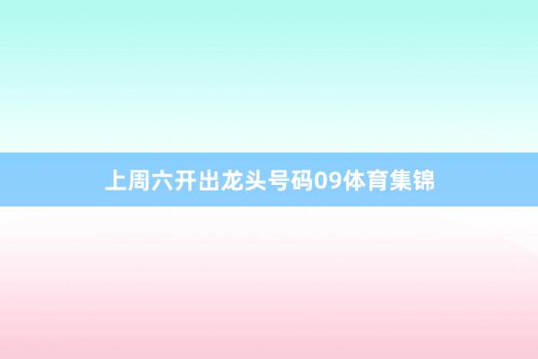上周六开出龙头号码09体育集锦