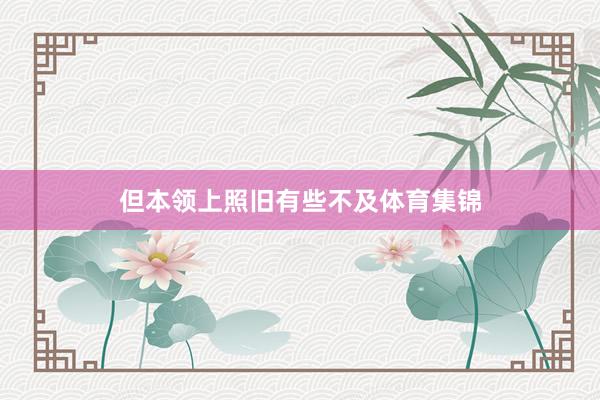 但本领上照旧有些不及体育集锦