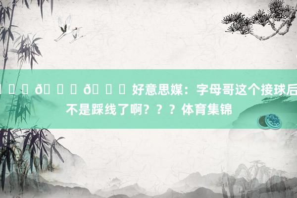 👀👀👀好意思媒：字母哥这个接球后是不是踩线了啊？？？体育集锦
