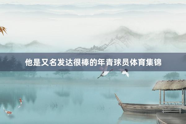 他是又名发达很棒的年青球员体育集锦