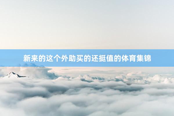 新来的这个外助买的还挺值的体育集锦