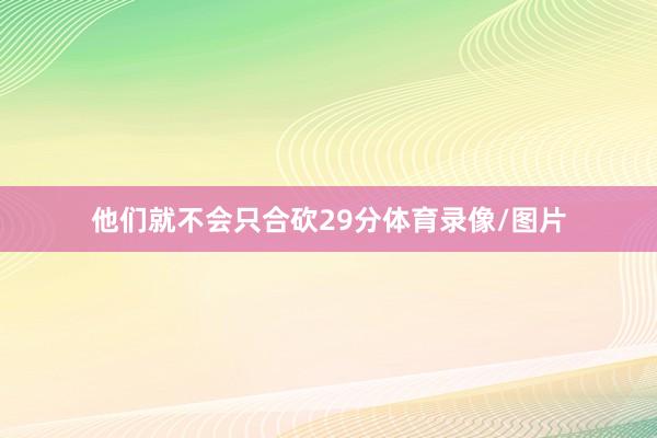 他们就不会只合砍29分体育录像/图片