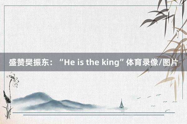 盛赞樊振东：“He is the king”体育录像/图片