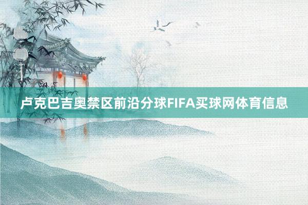 卢克巴吉奥禁区前沿分球FIFA买球网体育信息