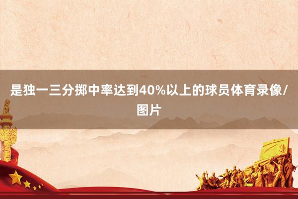 是独一三分掷中率达到40%以上的球员体育录像/图片